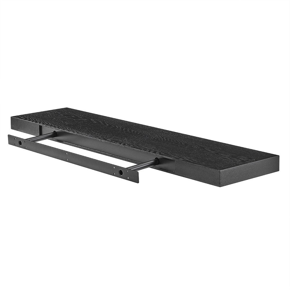 43" White Wooden Wall Mounted Floating Shelf