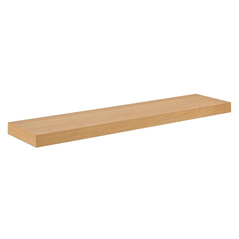 43" Black Wooden Floating Shelf