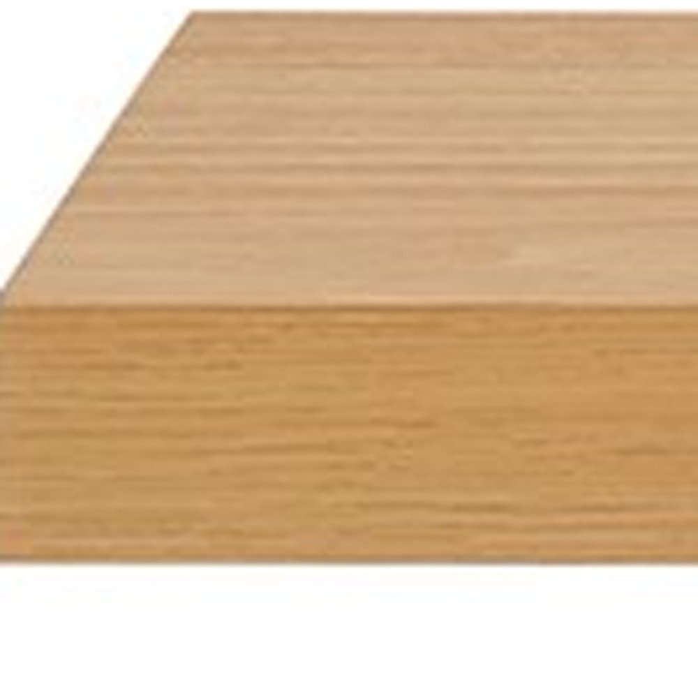 43" Black Wooden Floating Shelf