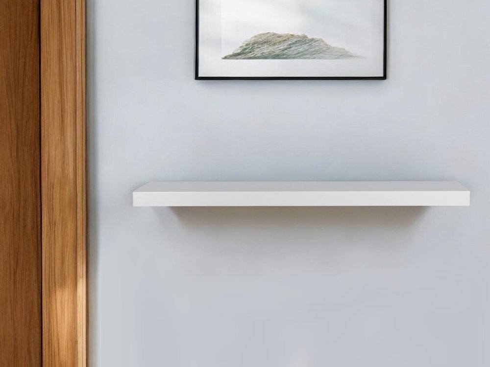 43" Black Wooden Floating Shelf