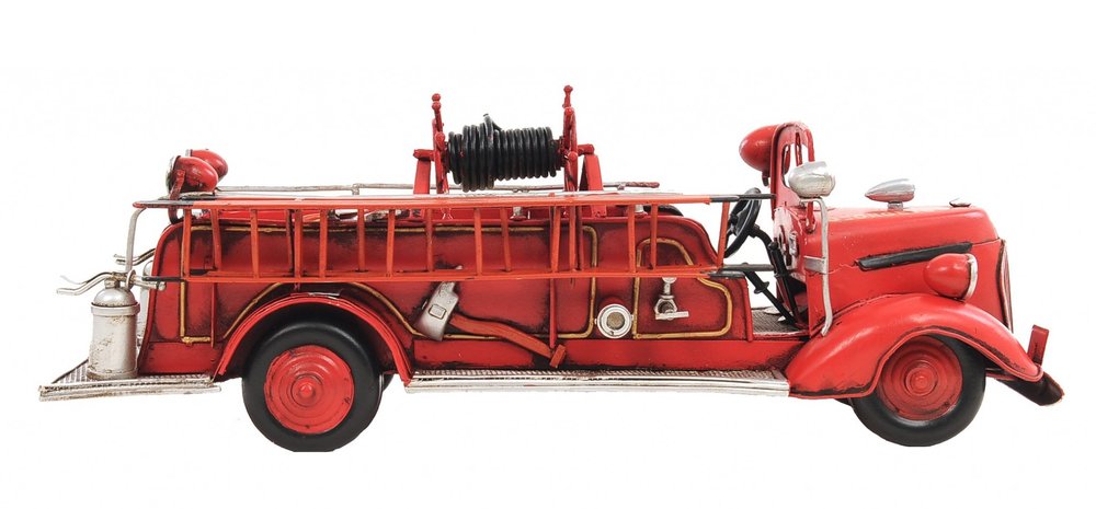 6" Red Metal Hand Painted Model Car