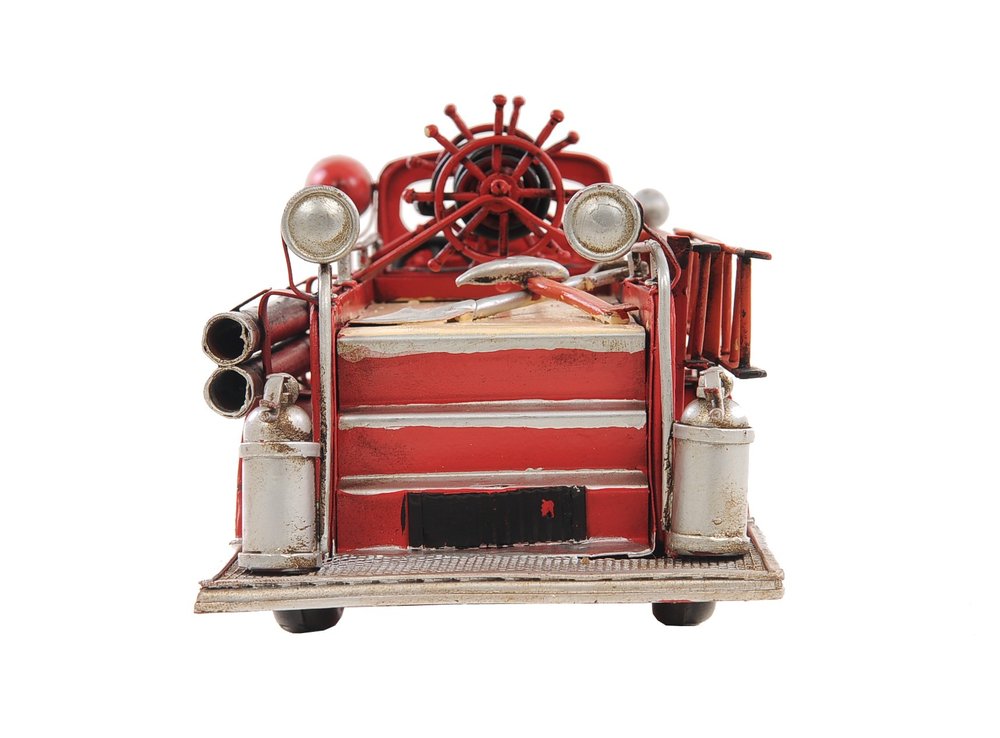 6" Red Metal Hand Painted Model Car
