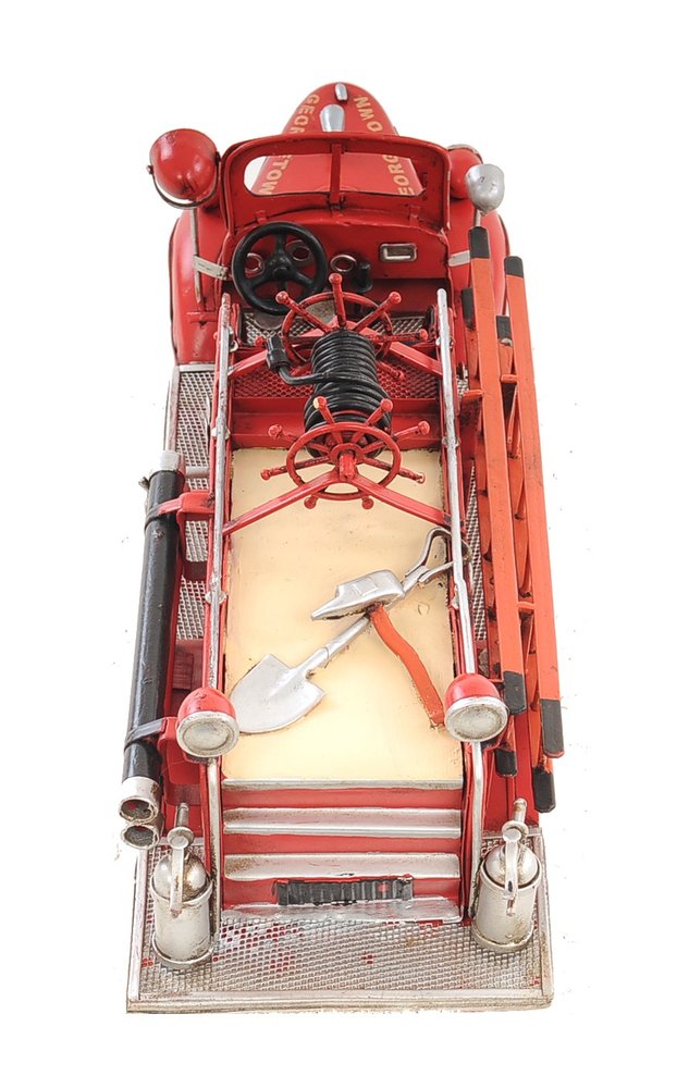 6" Red Metal Hand Painted Model Car