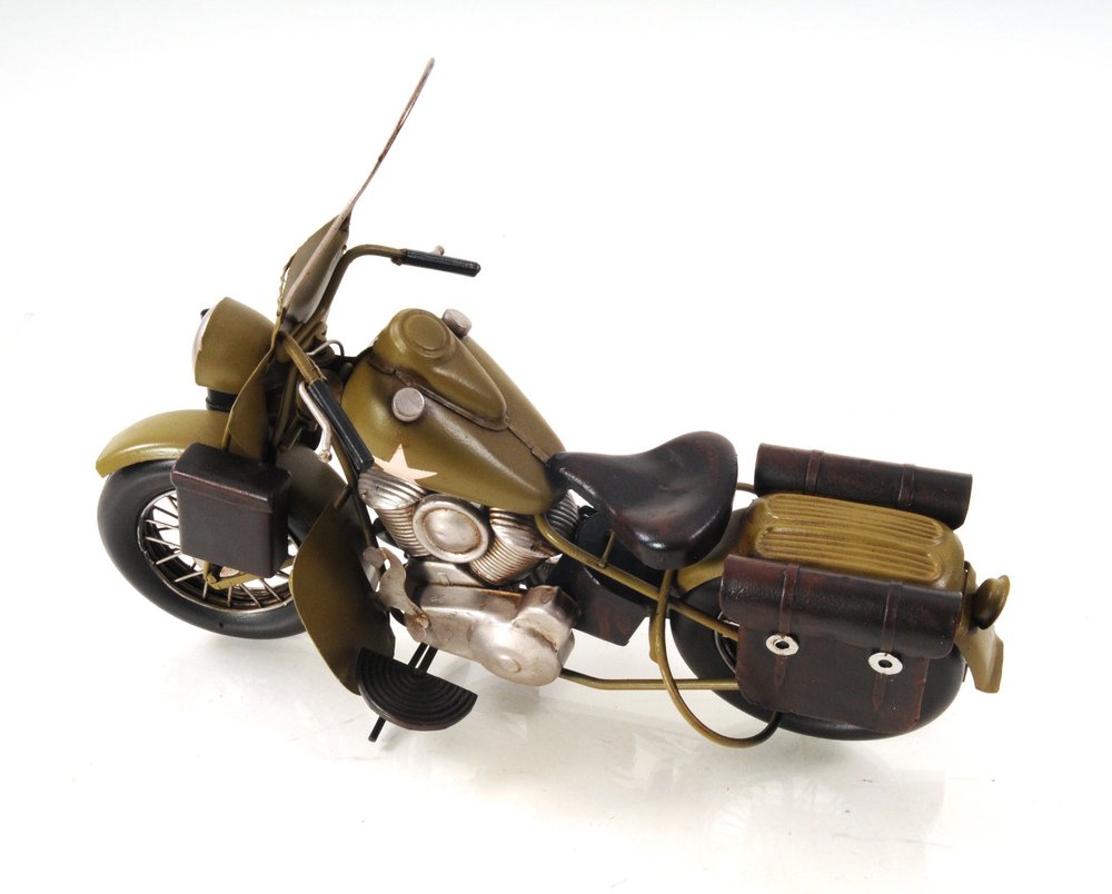c1942 Green U.S. Army Motorcycle Sculpture