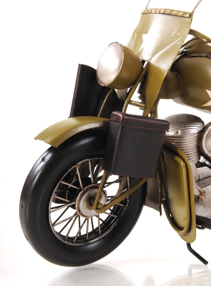c1942 Green U.S. Army Motorcycle Sculpture
