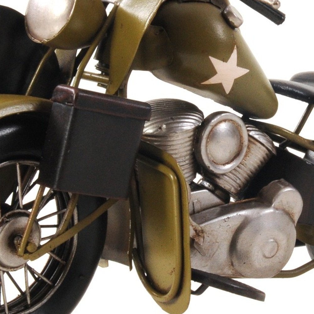 c1942 Green U.S. Army Motorcycle Sculpture