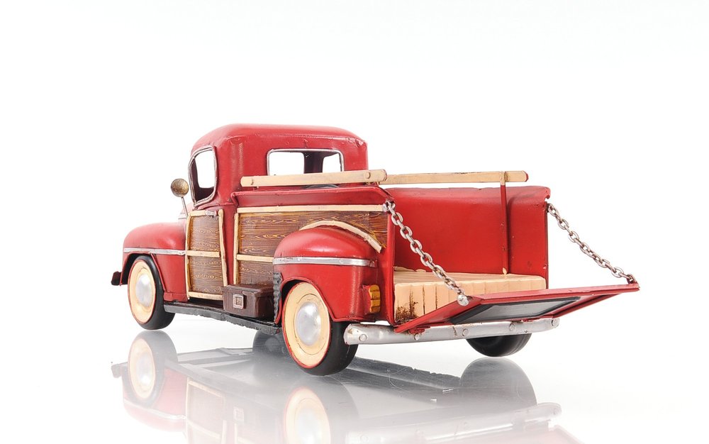6" Red Metal Hand Painted Model Car