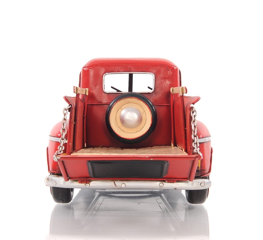 6" Red Metal Hand Painted Model Car