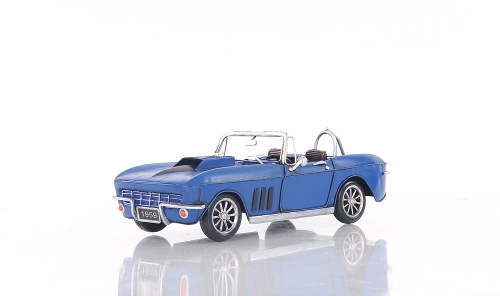 5" Blue Metal Hand Painted Model Car
