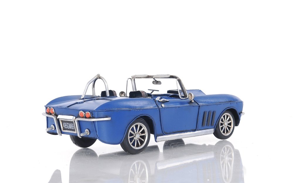 5" Blue Metal Hand Painted Model Car