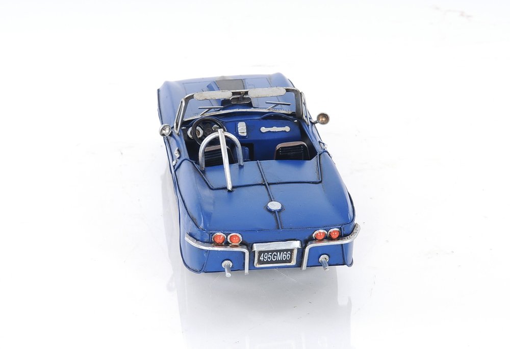 5" Blue Metal Hand Painted Model Car