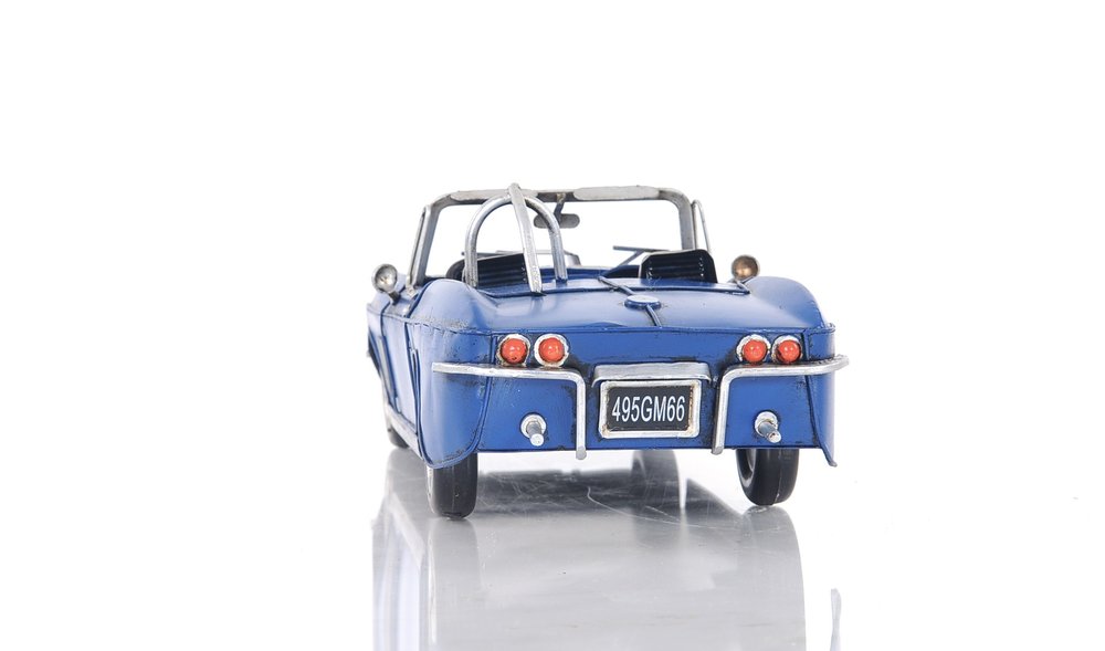 5" Blue Metal Hand Painted Model Car