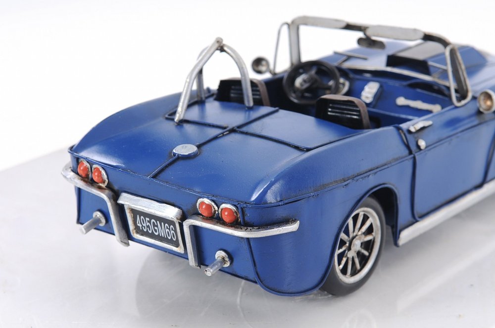 5" Blue Metal Hand Painted Model Car