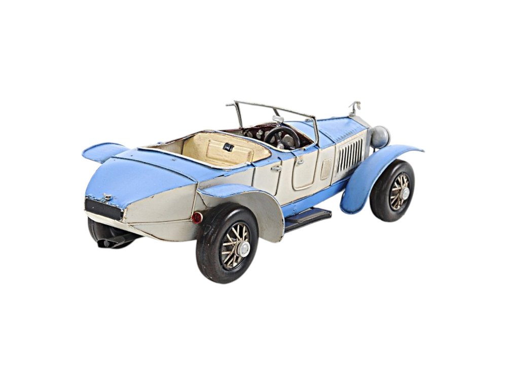 4" White Metal Hand Painted Model Car
