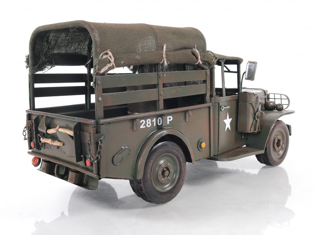 7" Green Metal Hand Painted Model Car