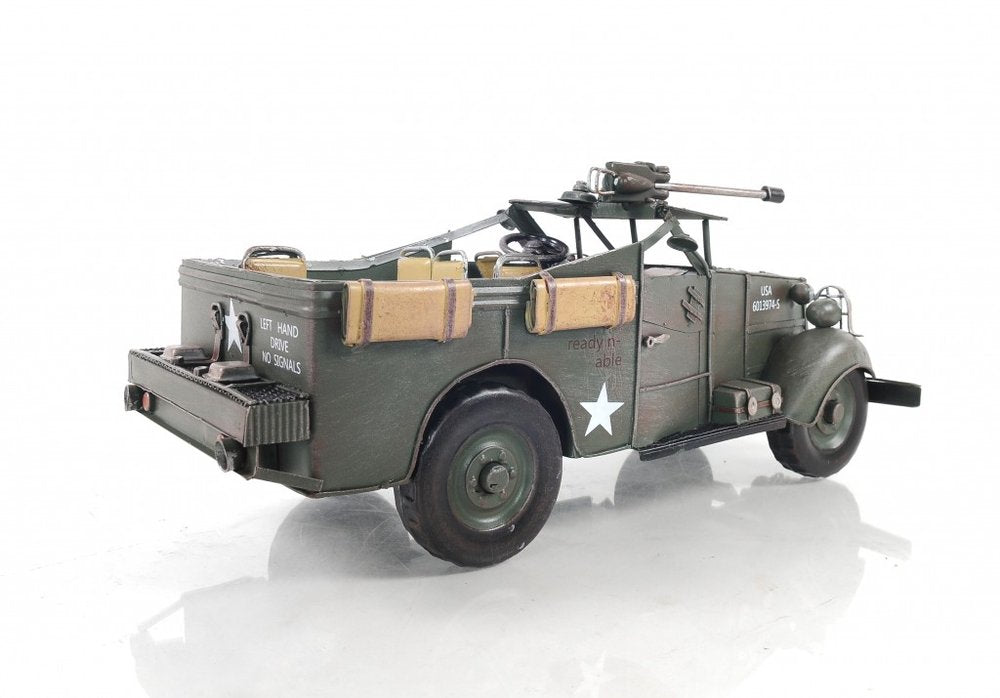 6" Green Metal Hand Painted Model Car