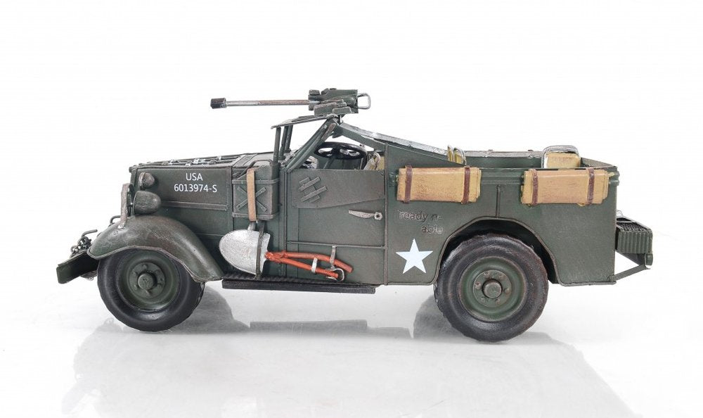 6" Green Metal Hand Painted Model Car