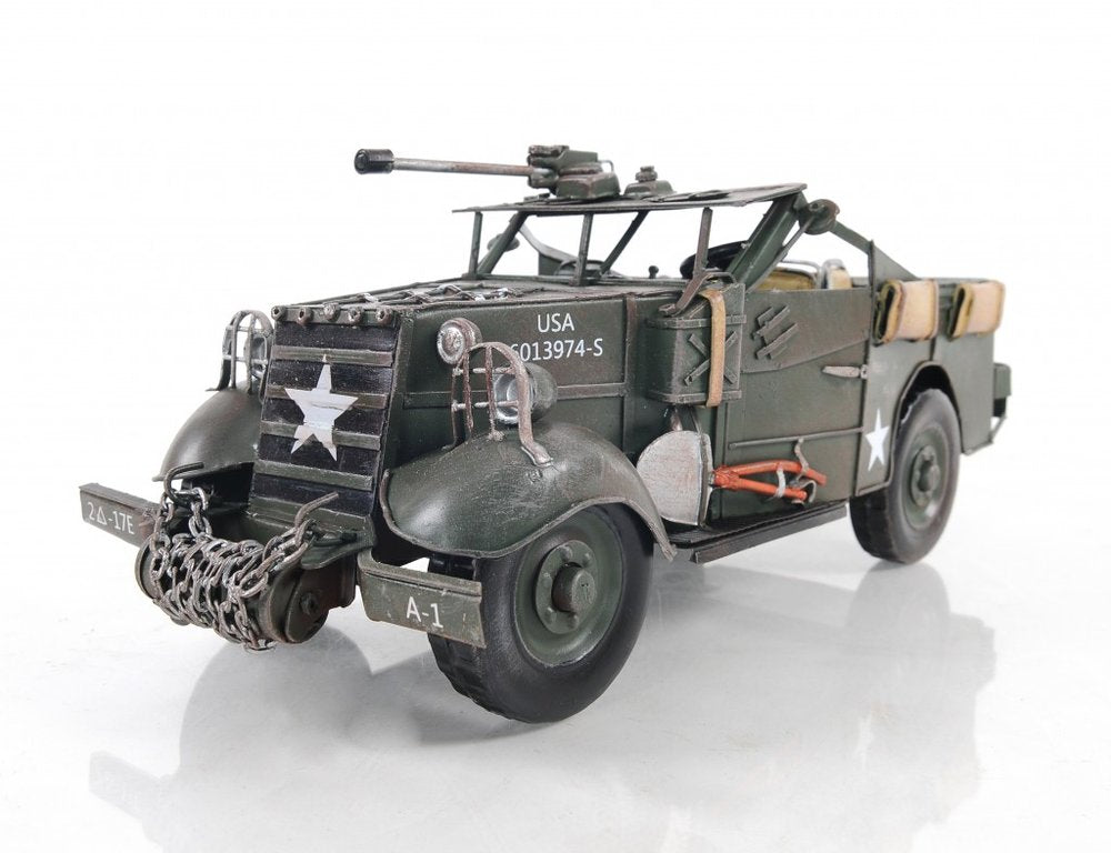 6" Green Metal Hand Painted Model Car