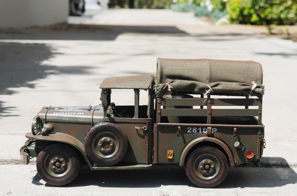 6" Green Metal Hand Painted Model Car