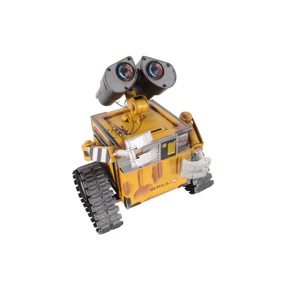 9" Yellow Metal Hand Painted Figurine