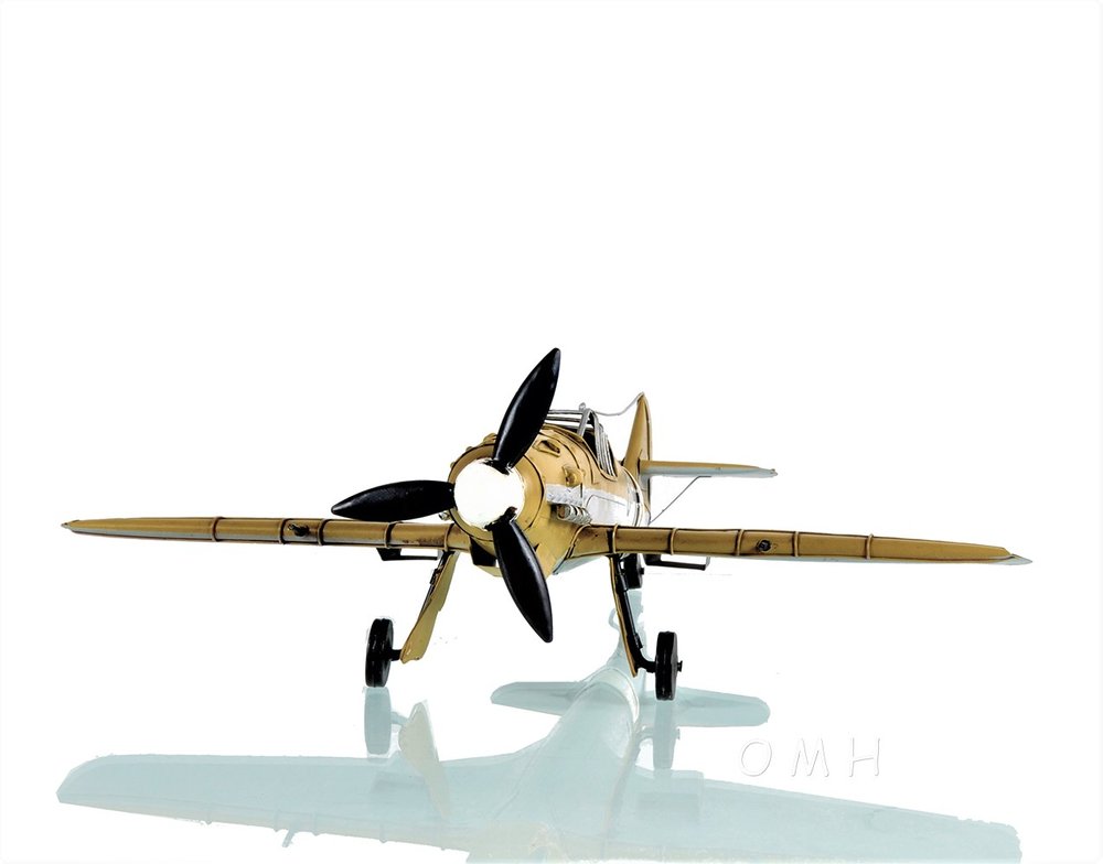 c1935 Messerschmitt BF 109 Fighter Sculpture on a white background