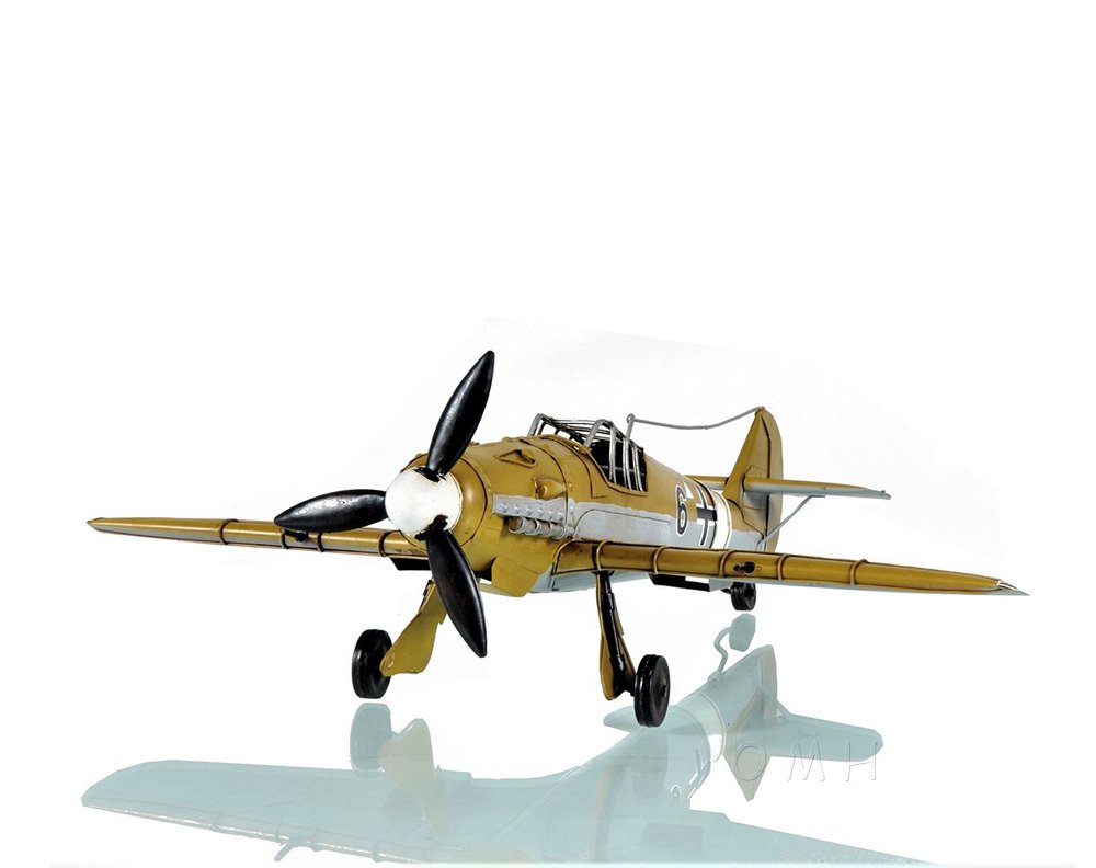 c1935 Messerschmitt BF 109 Fighter Sculpture on a white background