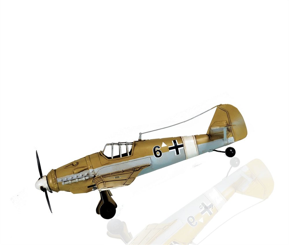 c1935 Messerschmitt BF 109 Fighter Sculpture on a white background