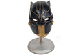 13" Black Metal Hand Painted Figurine. Home product isolated on a plain white background, in a black metal finish.