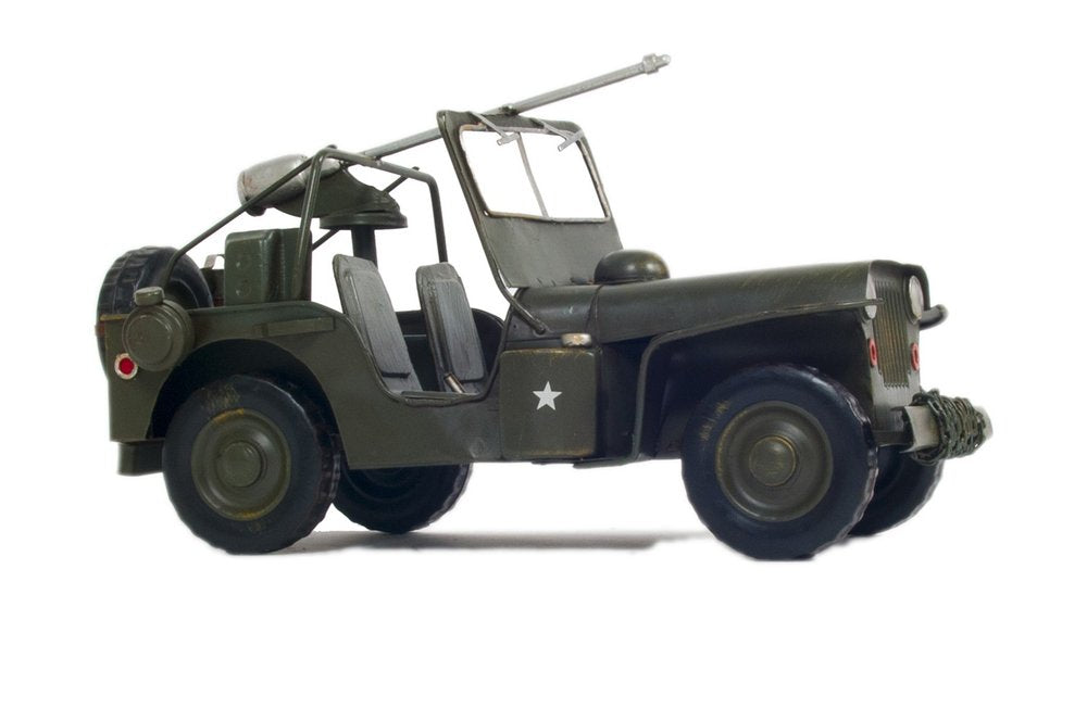 6" Green Metal Hand Painted Model Car
