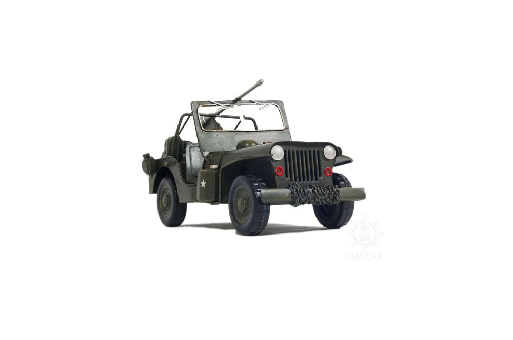 6" Green Metal Hand Painted Model Car