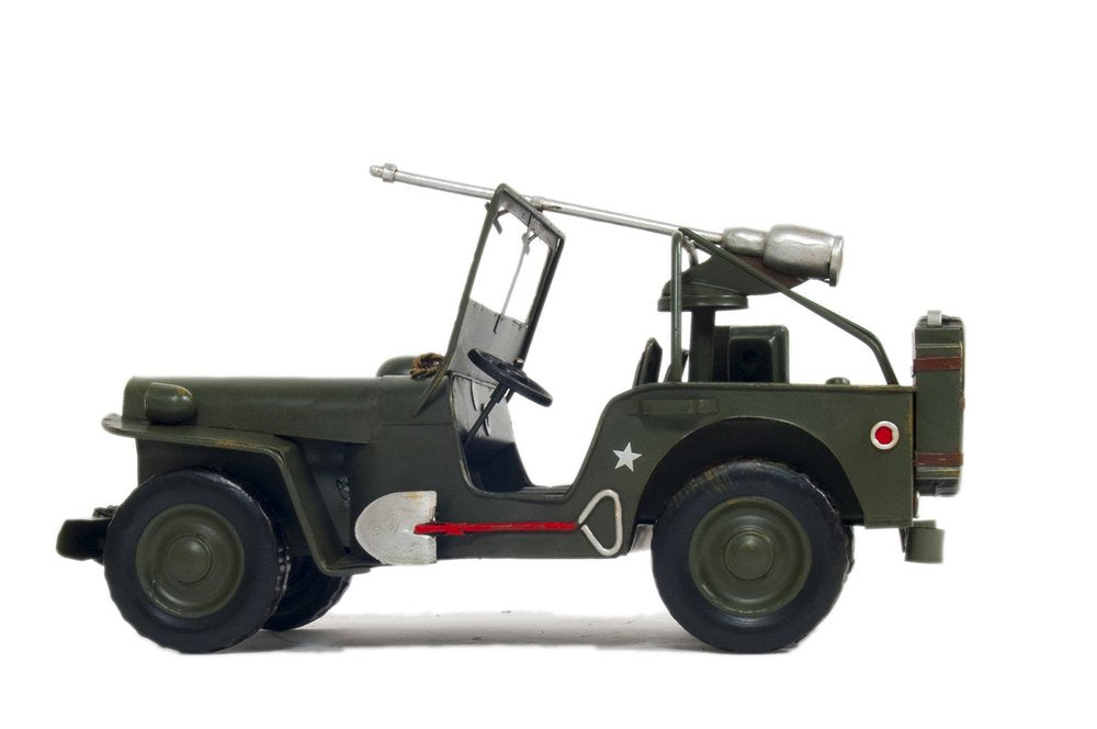 6" Green Metal Hand Painted Model Car