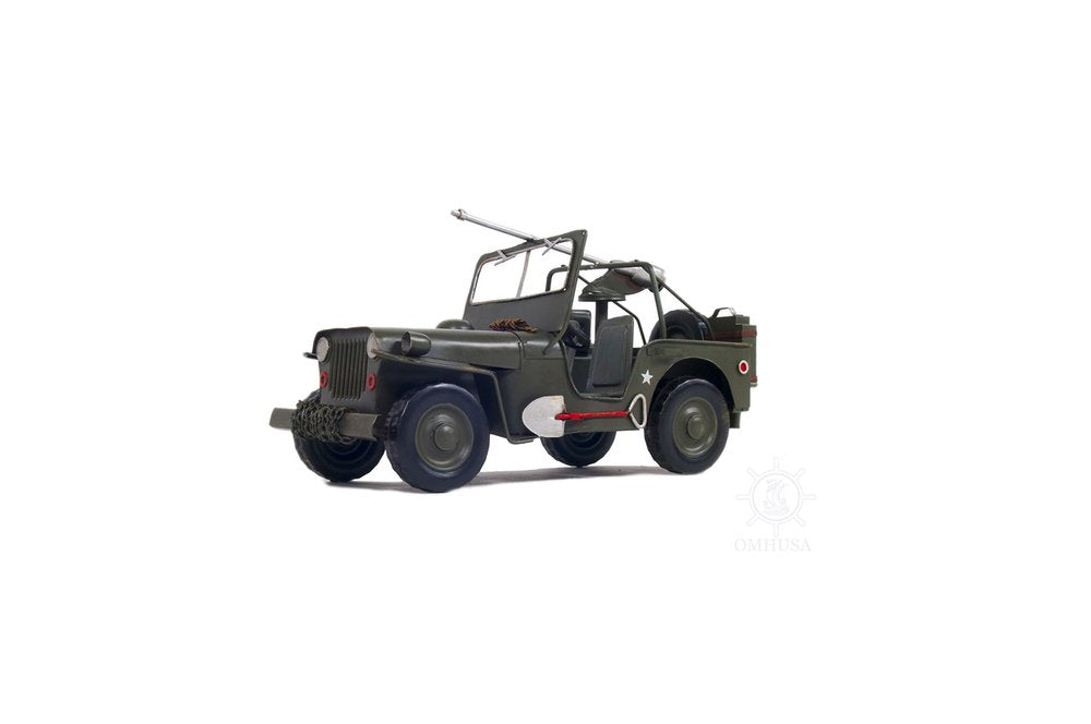 6" Green Metal Hand Painted Model Car