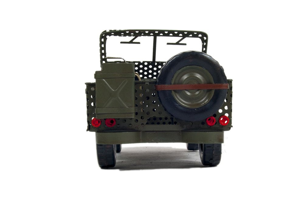 7" Green Metal Hand Painted Model Car