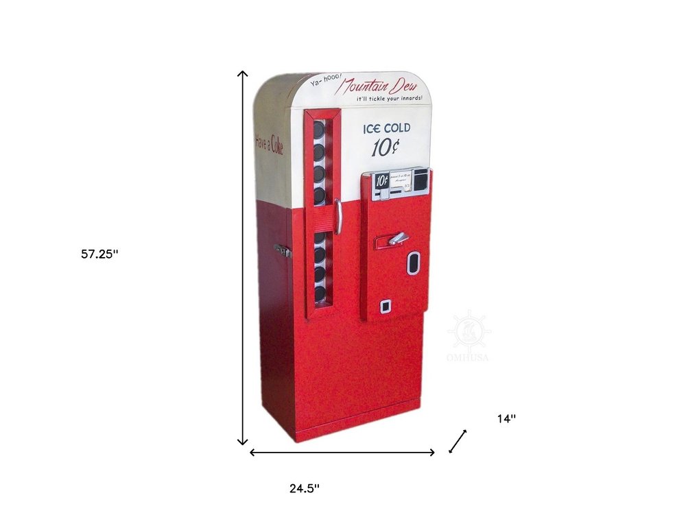 Coca-Cola Vending Machine Storage on a white background