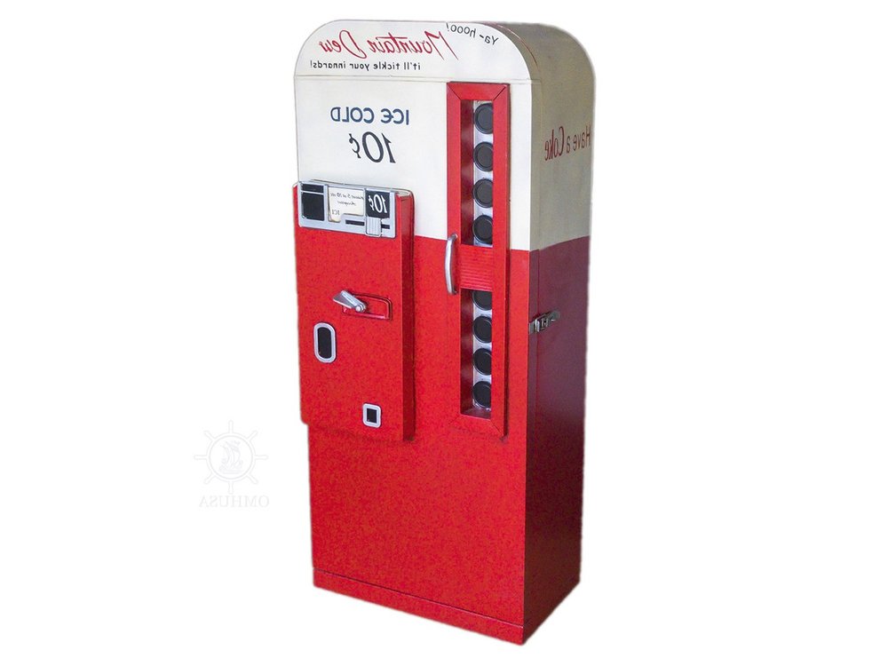 Coca-Cola Vending Machine Storage on a white background