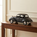 5" Gray Metal Hand Painted Model Car Tabletop Sculpture