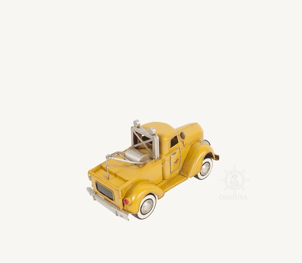 7" Yellow Metal Hand Painted Model Car