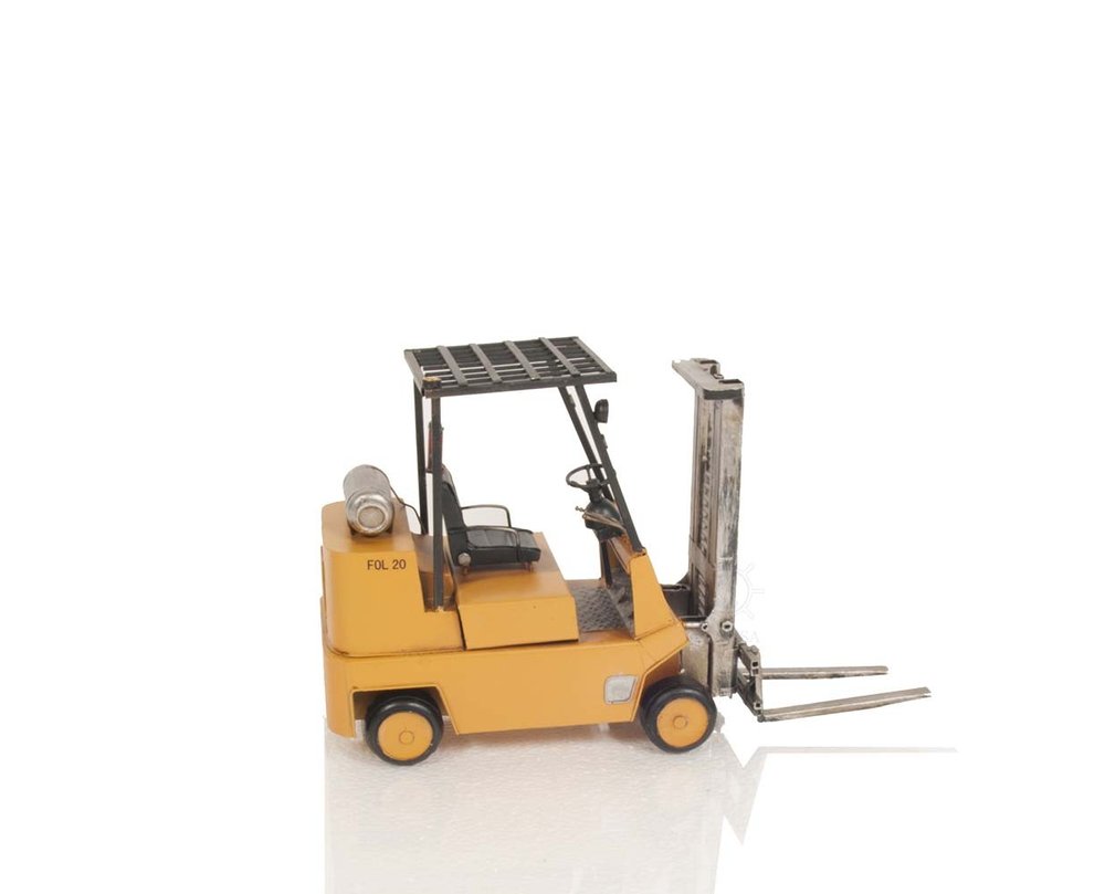 Propane Forklift Sculpture on a white background