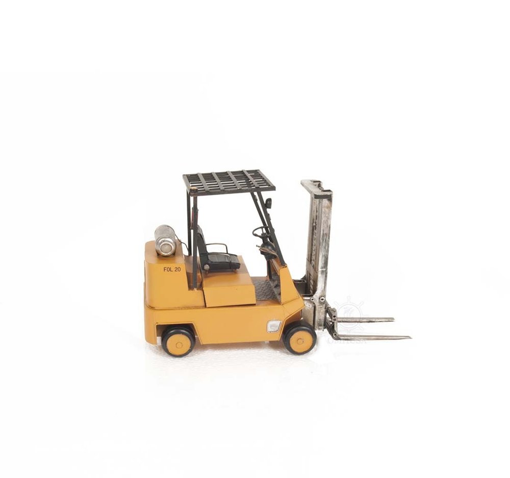 Propane Forklift Sculpture on a white background