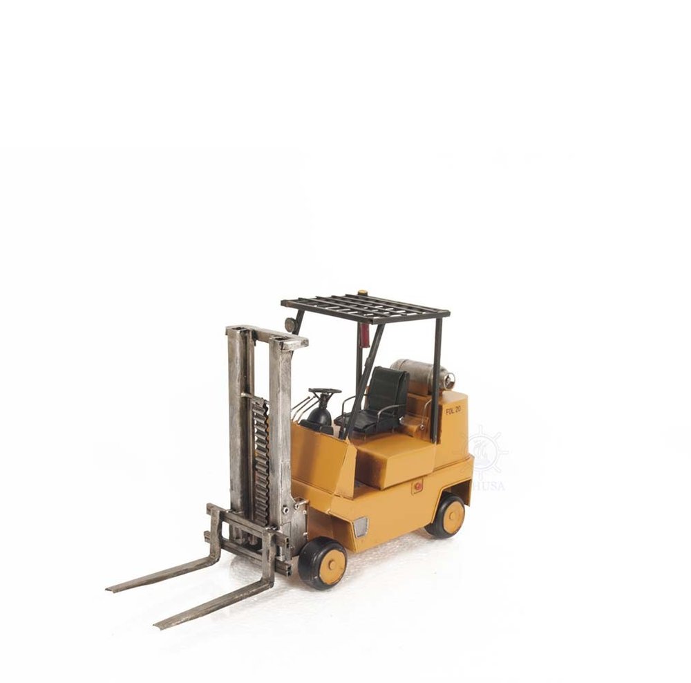 Propane Forklift Sculpture on a white background