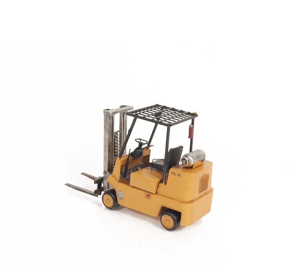 Propane Forklift Sculpture on a white background
