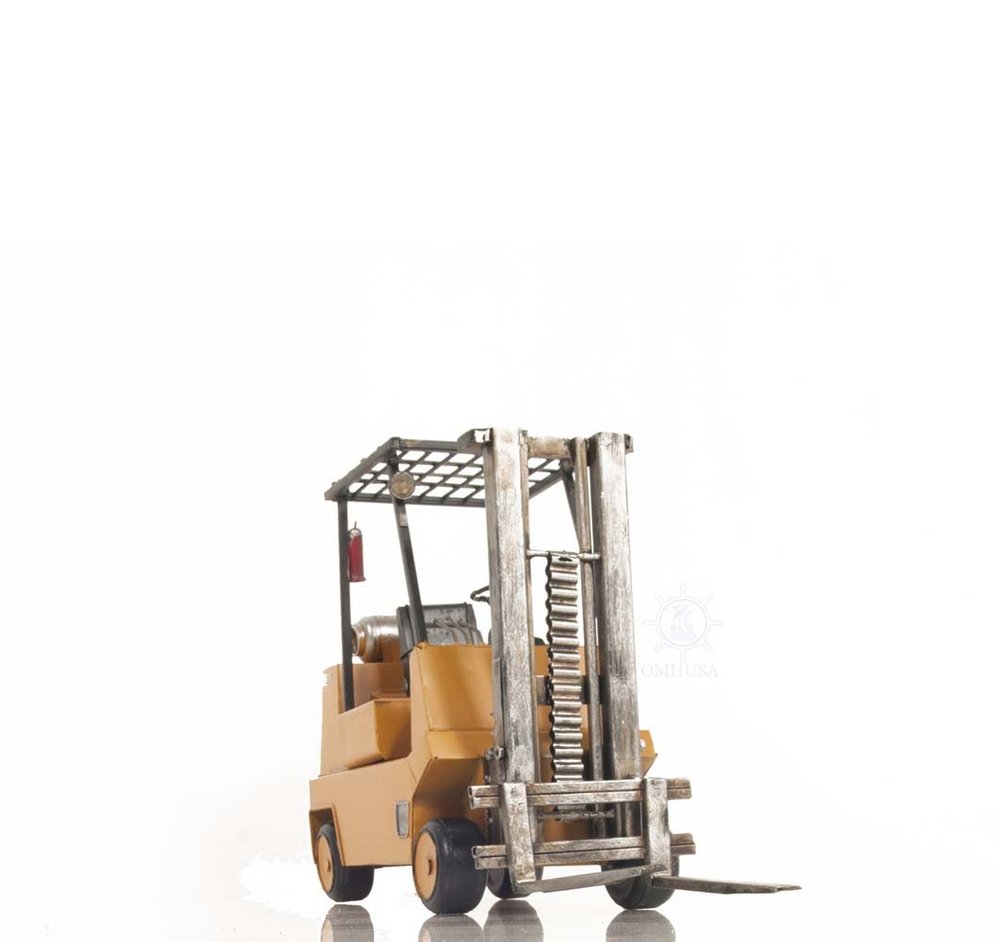 Propane Forklift Sculpture on a white background