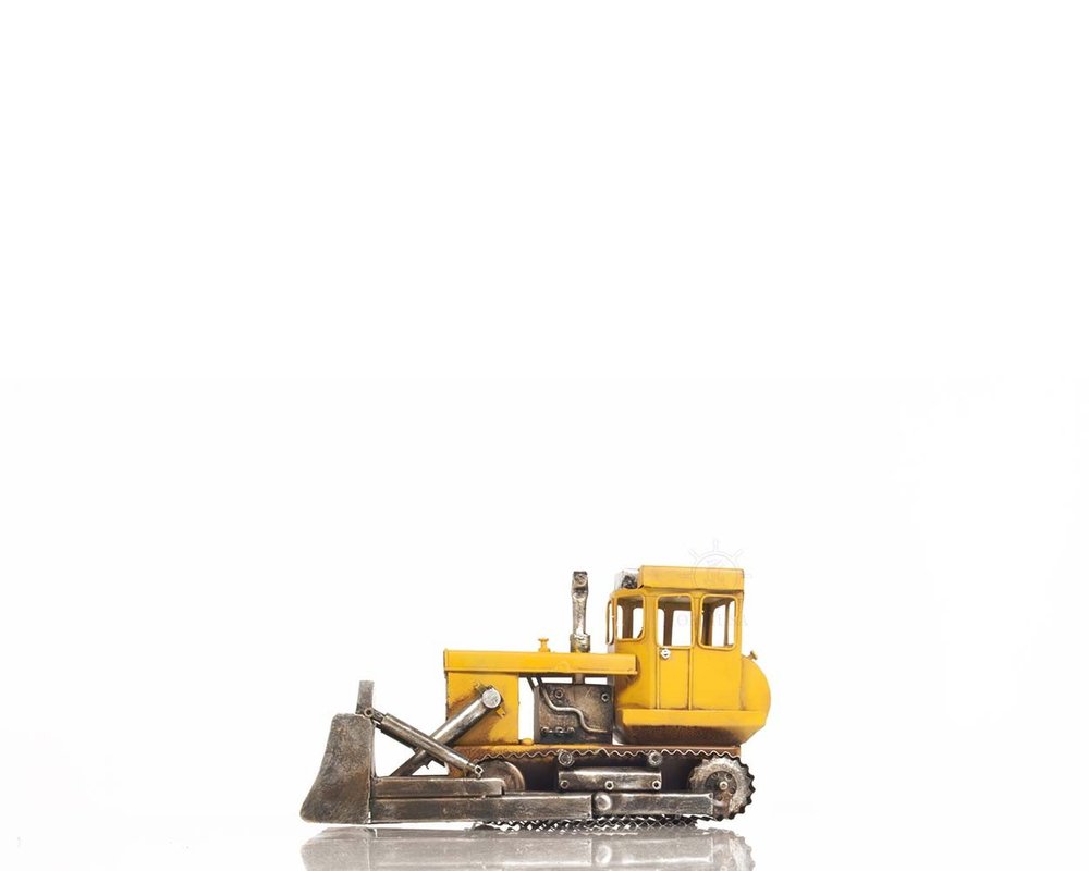 7" Yellow Metal Hand Painted Model Car