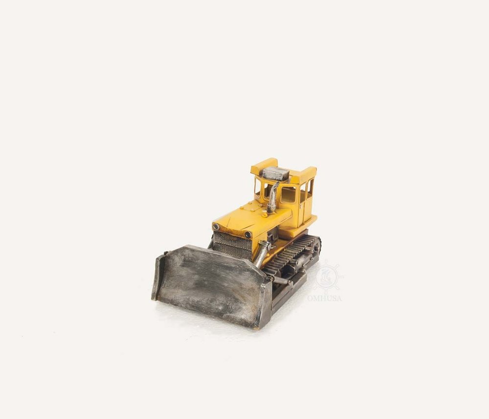 7" Yellow Metal Hand Painted Model Car