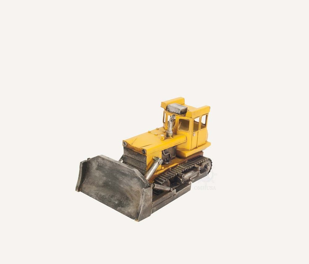 7" Yellow Metal Hand Painted Model Car