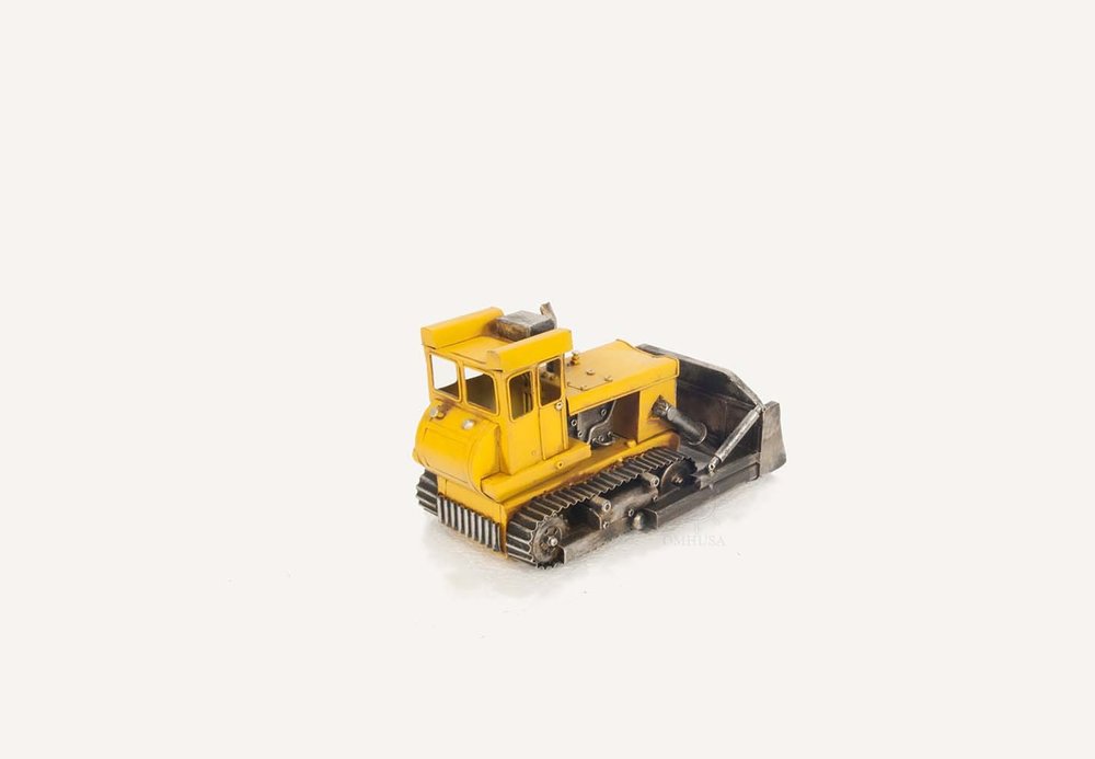 7" Yellow Metal Hand Painted Model Car