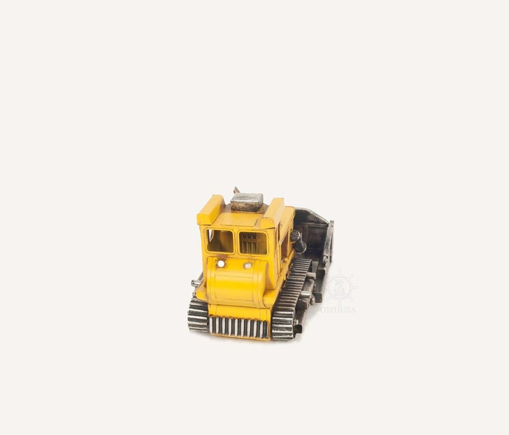 7" Yellow Metal Hand Painted Model Car