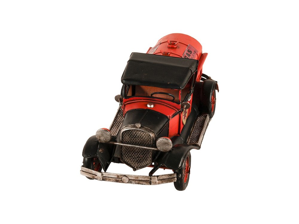 5" Red And Black Metal Hand Painted Model Car