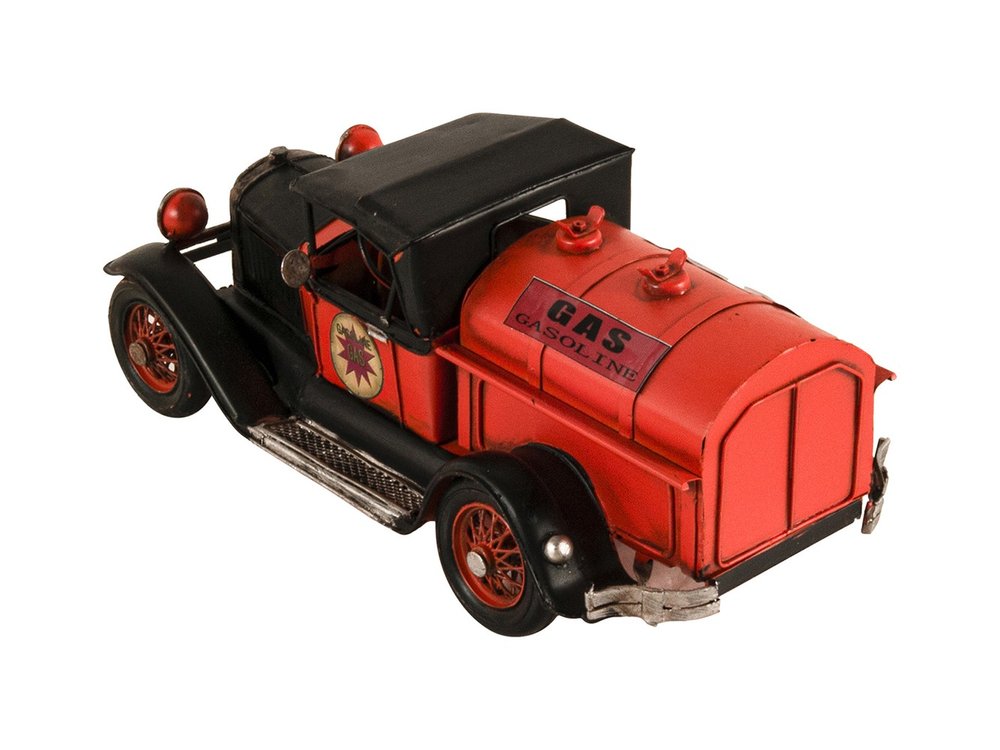 5" Red And Black Metal Hand Painted Model Car