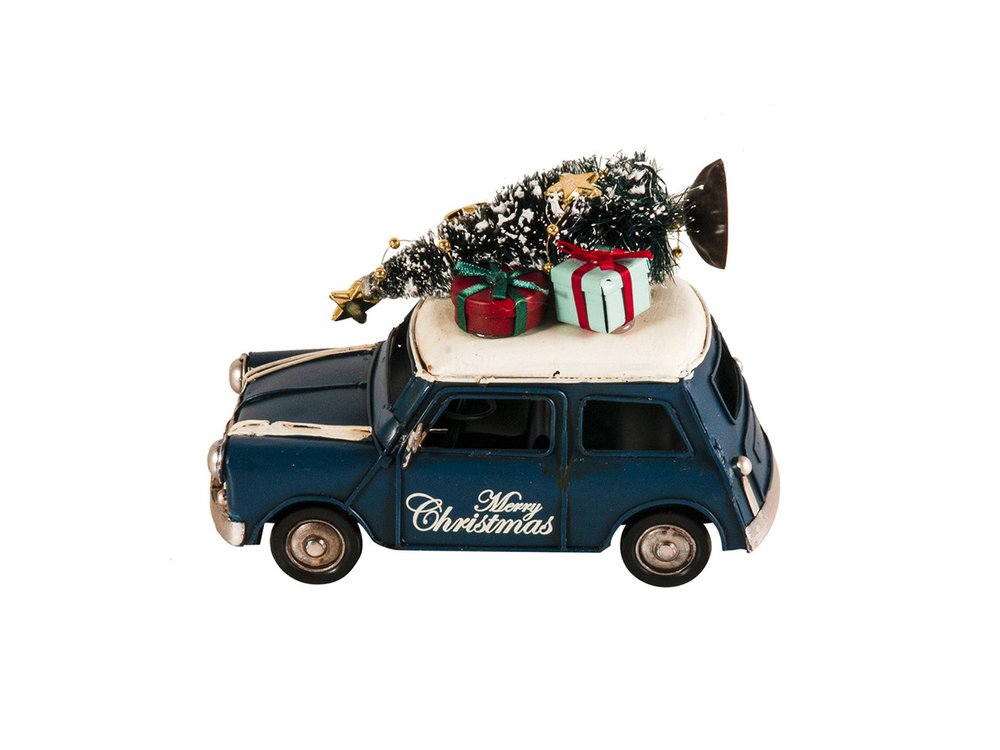4" Blue Metal Hand Painted Model Car